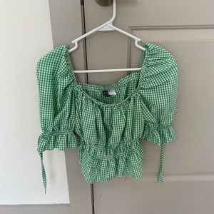 H&M gingham top